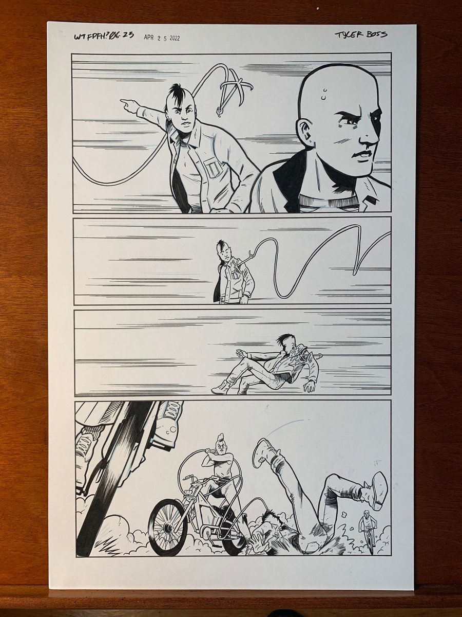 ComicModern's tweet photo. All of the original art from @BoyCartoonist & @AshcanPress classic-in-the-making #WhatsTheFurthestPlaceFromHere issues 5 & 6, plus the covers for 8 & 9 are now available here: https://t.co/1FKC5v7nym #wtfpfh #tylerboss https://t.co/fra55QYlH0