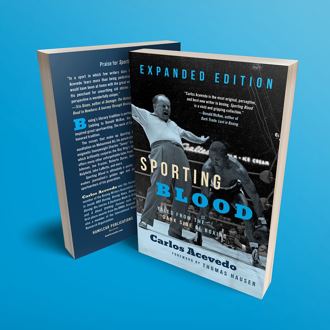 Happy pub day to Carlos Acevedo! SPORTING BLOOD EXPANDED EDITION now available! Includes two new masterful essays—one about the murder of Stanley Ketchel, the other about the gangland slaying of Battling Siki. Get your copy of this updated classic today! 

hamilcarpubs.com/books/sporting…