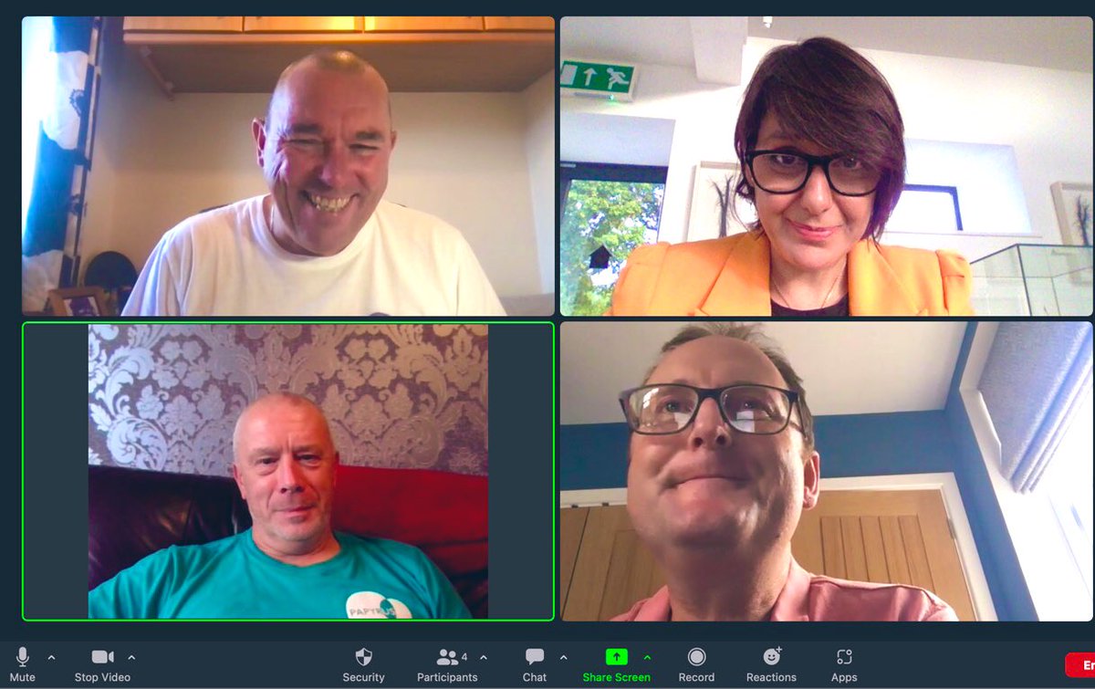 Angelasamata's tweet photo. Wonderful to meet you all @3dadswalking I think it’s going to be a very special conversation when we’re all on stage together at this year’s @SBUK11 conference #SuicideBereavement💜#SuicidePrevention  https://t.co/rxmL0vWzxm https://t.co/DQMHaY5B8o