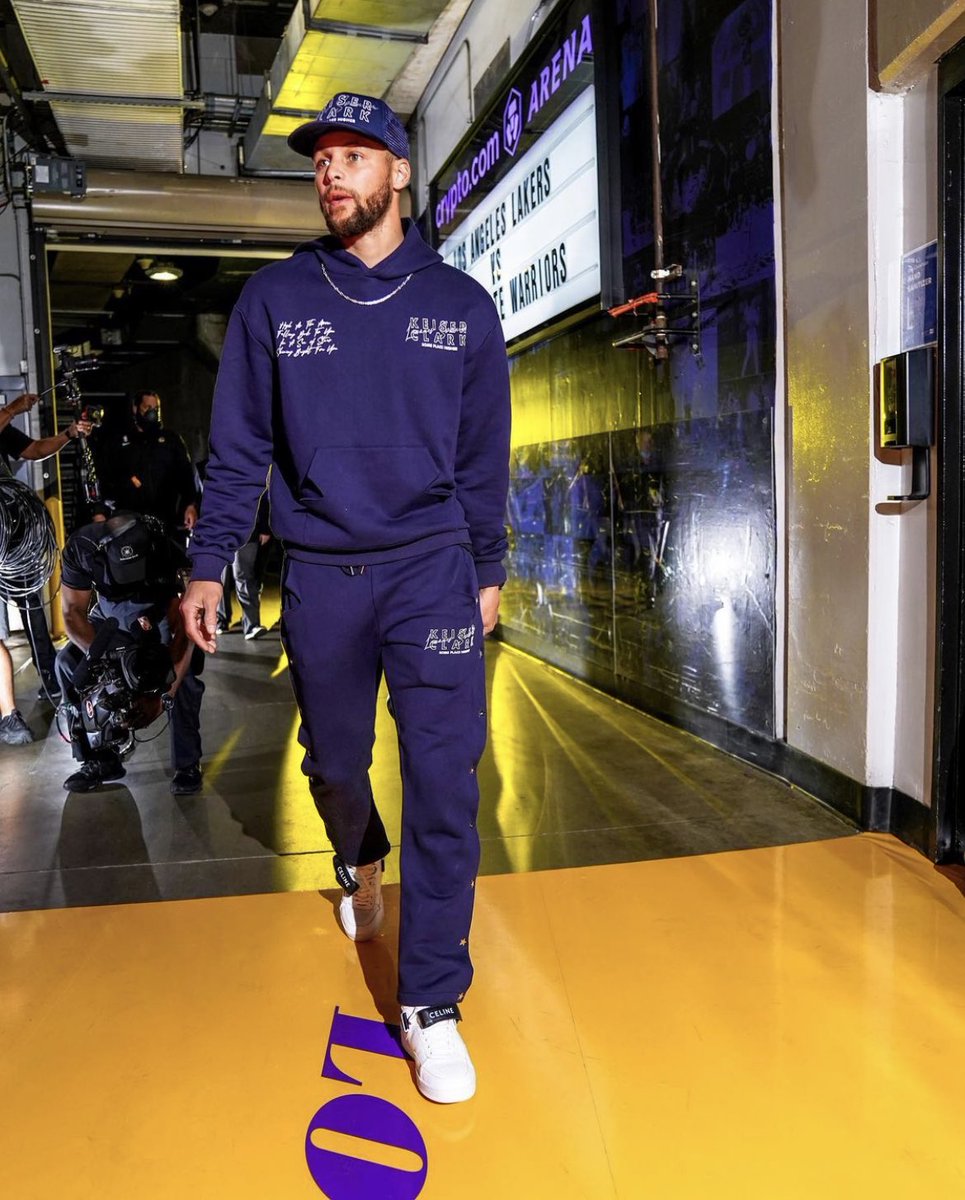Steph curry wearing the collection 🌙