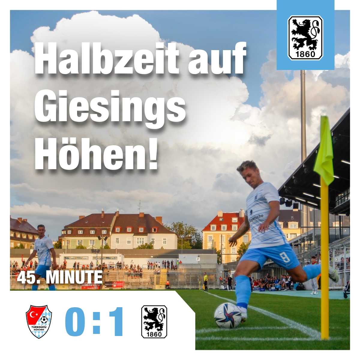 TSV1860's tweet photo. 🏆 Die #Löwen gehen mit einer 1.0-Führung durch den Treffer von Martin #Kobylanski (31.) in die Pause.
#TGMM60 #tsv1860 #zeigtsuns #BFV #ELIL #fu3ball #GemeinsamFürSechzig #EinTeamEinWeg https://t.co/19tn4SPHBz