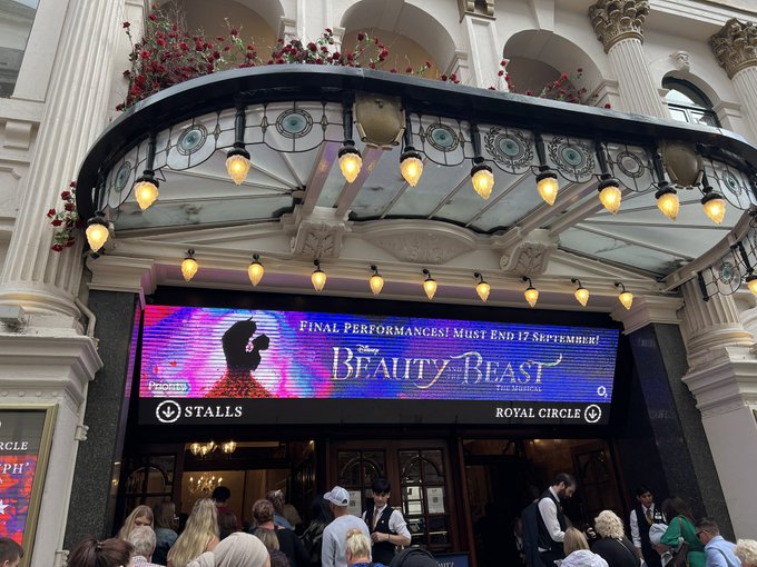 1 pic. Thank you Martin for taking me to see the #beautyandthebeast stage show.. it was way above any