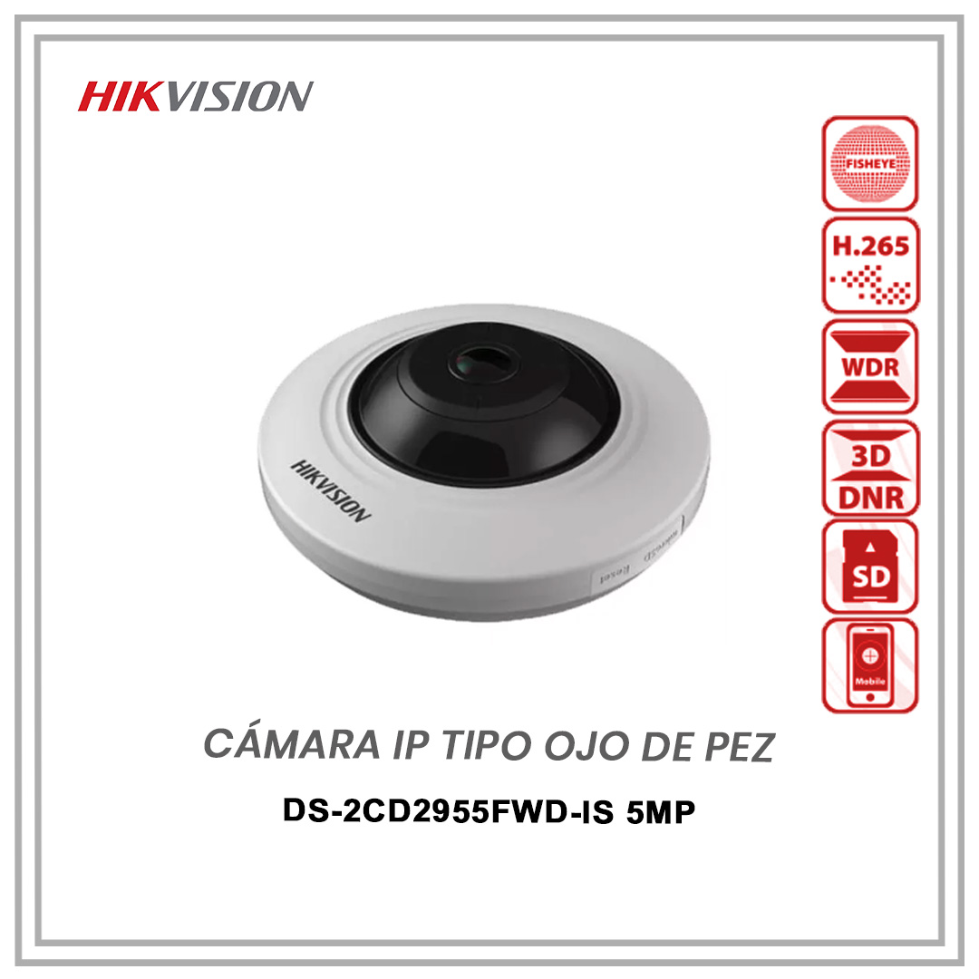 TelserVzla's tweet photo. Cámara Hikvision IP Tipo Ojo de Pez DS-2CD2955FWD-IS POE 5MP
Visita nuestro sitio web https://t.co/ZO6AWy2wV7 y conoce más de este y otros productos para
videovigilancia.
#camara #camaraanalogica #camaraip #camarahikvision #camaraojodepez #camarafisheyes #hikvision https://t.co/c1VwyFfDdx