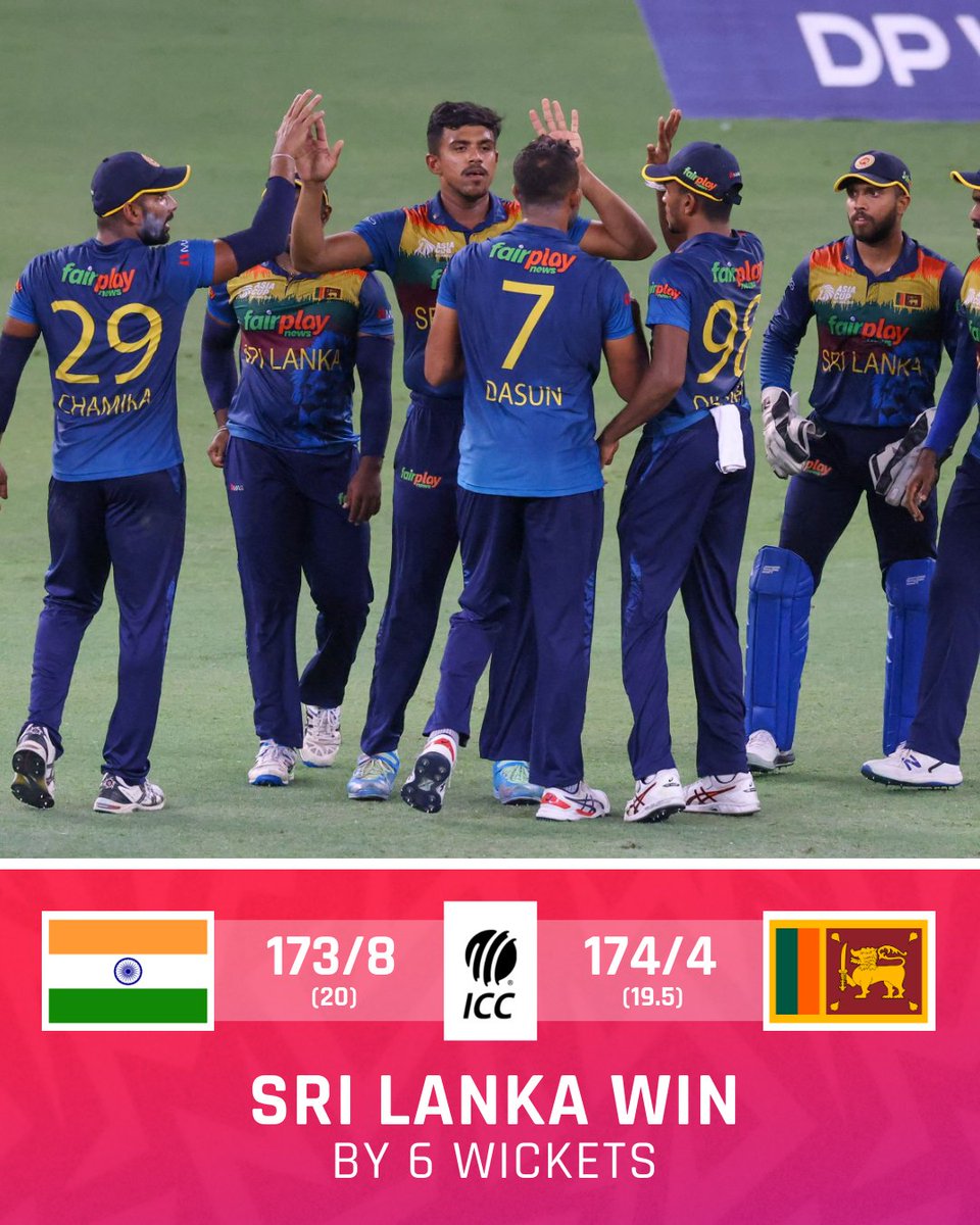 Sri Lanka seal a tense win to top Super Four table in #AsiaCup2022 🔥 #INDvSL | 📝 Scorecard: bit.ly/3Rs7Ktm