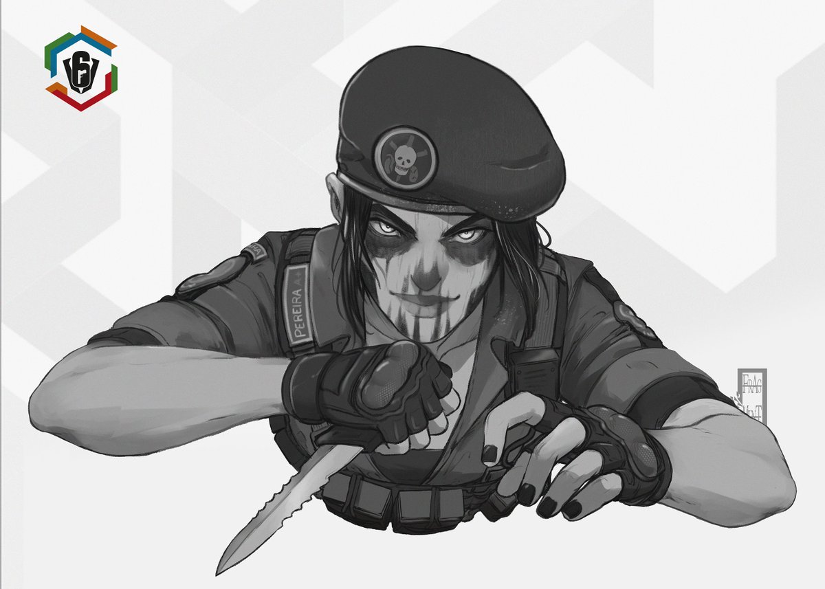 Caveira 💀

Captain portrait done for the R6 Invitational 2022 
Meant to share this a long time ago but here we are, a few months later😅
Especially loved to explore her character with the different sketches ✨
Happy Season Launch everyone <3

#RainbowSixSiege #Caveira 