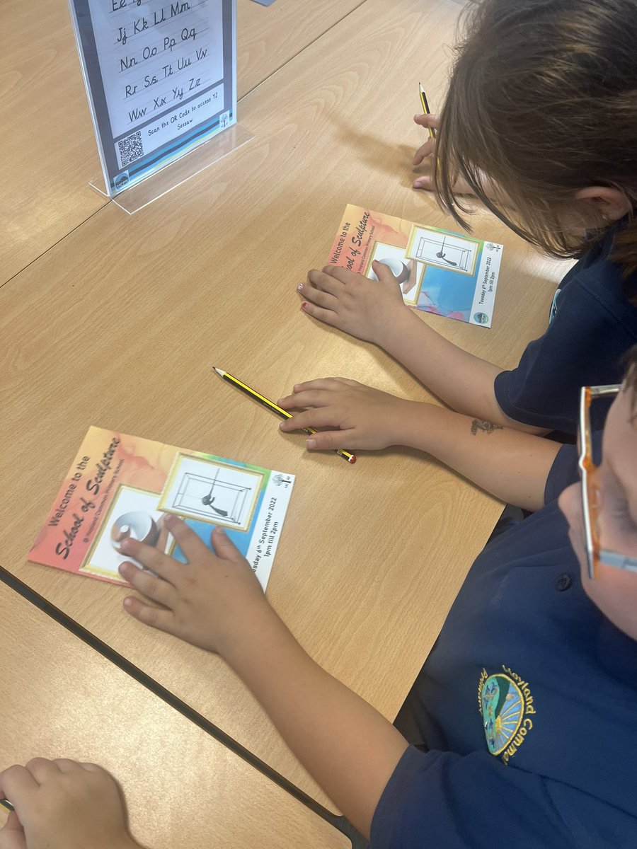 Class6_HCPS's tweet image. Hook Day: Today we started our Art topic looking at Hepworth and Giacometti sculptures. Over the summer, an invitation arrived for an art gallery taking place at our school today🖼🖌! We visited, discussed and then created our own moodboards inspired by them! @Class5_HCPS