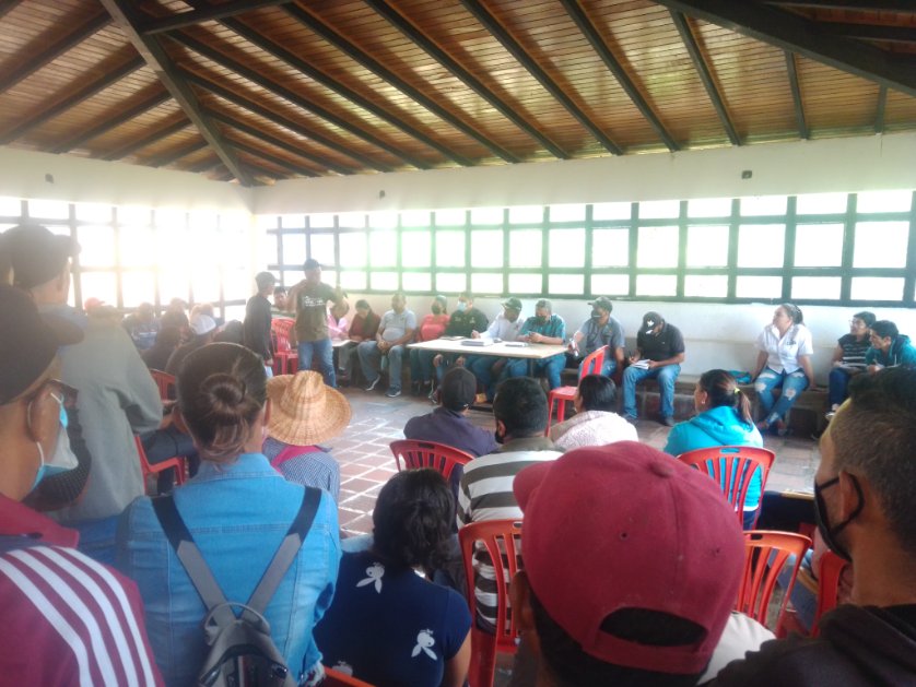 CAeb2020's tweet photo. Desde el Municipio AEB se desarrolla reunión con productoras y productores de café instituciones café Venezuela Agrolara inti
@DiliaMSanare 
@Psuv_Lara_ 
@clapoficial1 https://t.co/828Iz95HwV