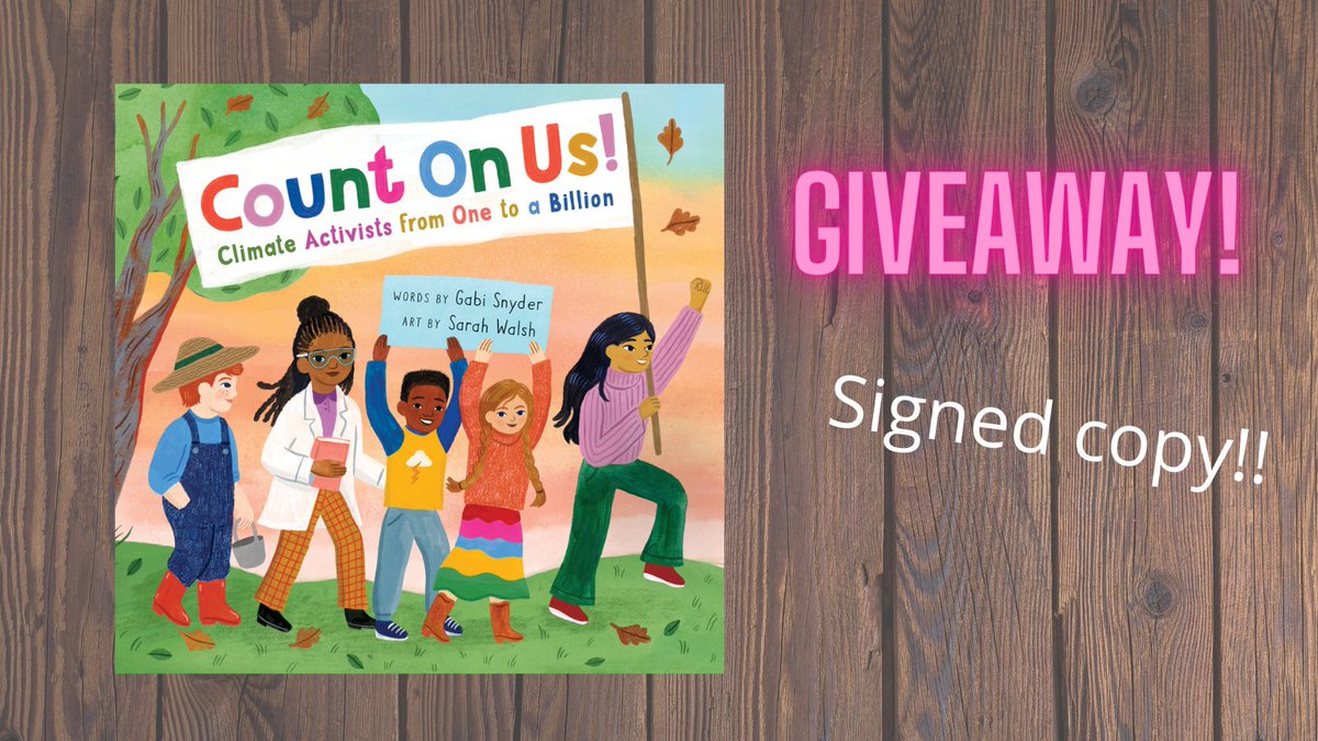 📚GIVEAWAY!📚 COUNT ON US! will be out in two weeks. To celebrate, I'm giving away two signed (by me) copies. To enter: ✨ Follow + RT ✨ Bonus entry if you tag a friend in the comments! I'll pick 2 random winners on Friday 9/9 (US only) #giveaway #kidlit Art by Sarah Walsh!