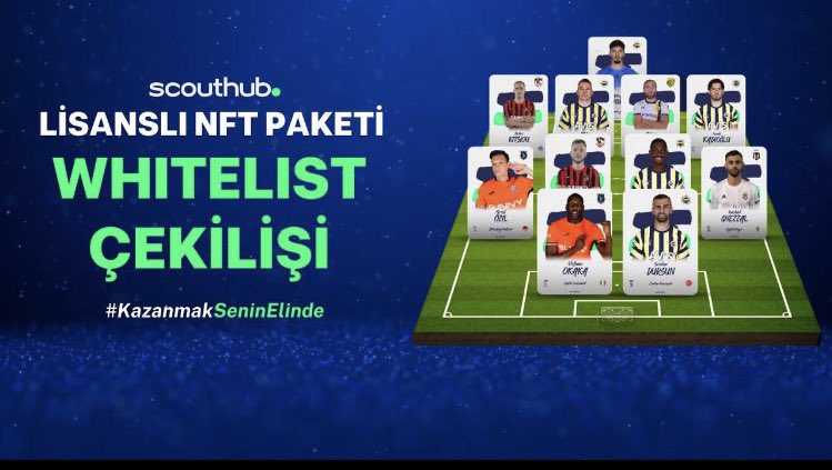 Çok Değerli 5 NFT 🏆

5 kişiye @scouthub_io lisanslı NFT takım paketi whitelist çekilişi

 <a href="/Mkar34/">Murat Karakol</a> ve @scouthub_io  

hesaplarını takip et
Paylaşımı RT yap
t.me/scouthubtr kanalına katılıp Fittrader’dan selamlar yazınız.

⏰ Kazananlar, 11 Eylül'de açıklanacaktır