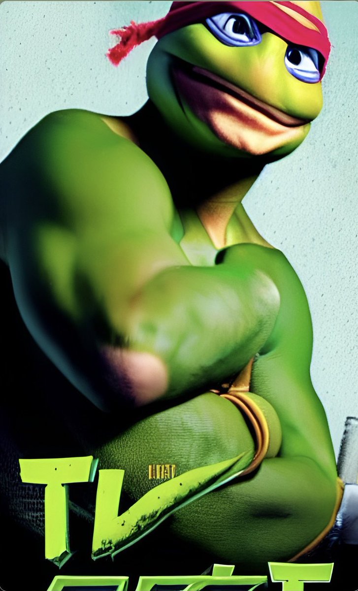 RejectTurtles's tweet image. Ronnie. 
💪😅🐢🍕
#teenageMutantRejectTurtles #TMRT #Cowablunder #TMNT #AIArtgenerator #RejectTurtles