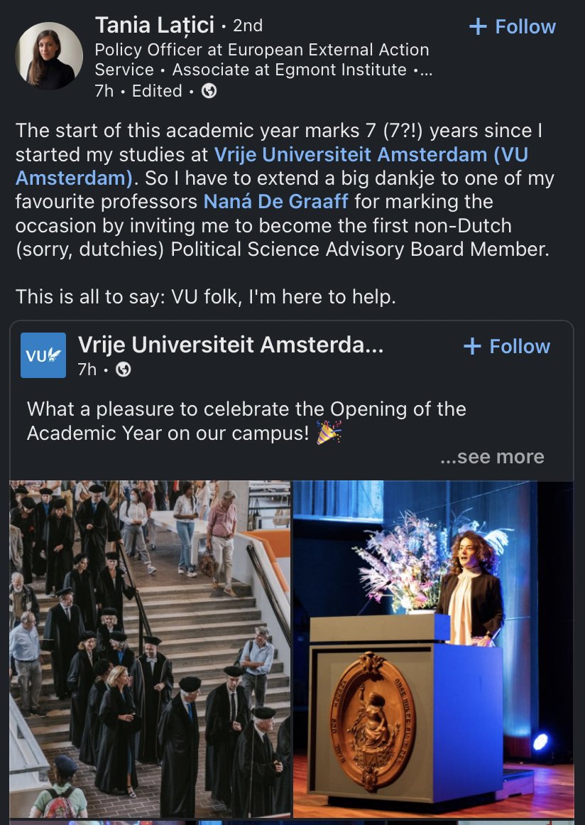 AtlForum's tweet photo. #ProudOfOurPatrons happy to congratulate our patron & @NATO young leader @TaniaLatici for getting invited to become the first non-Dutch Political Science Advisory Board Member @VUamsterdam 👇🏻 #NATO2030 #AFcommunity https://t.co/z8Aw4obfJe