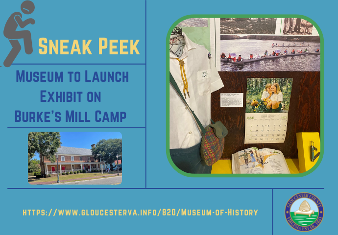gloucesterva's tweet photo. The Gloucester Museum of History is launching a new exhibit Saturday featuring @GSCCC's Camp Burke’s Mill Pond. It will tell the story of the camp as it celebrates 50 years of operation. To learn more, visit: https://t.co/B5hEYiNUNF

#BurkesMill #history #exhibit #GirlScouts https://t.co/V8LGYnR7M8