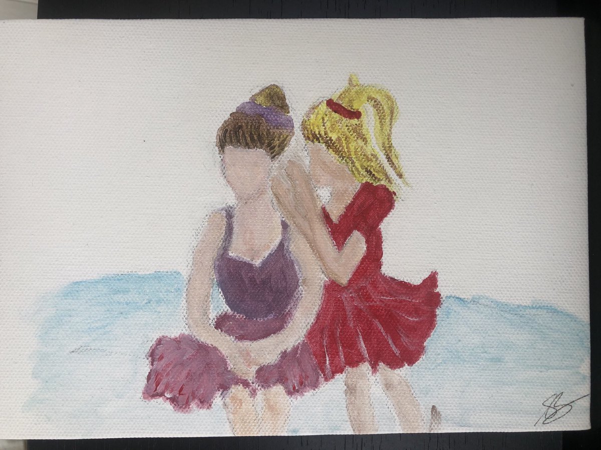 p_ssed's tweet photo. Little Ballerinas. #acrylicpainting #canvas #ballet #balletdancers #painting https://t.co/IKvfnjqjpL