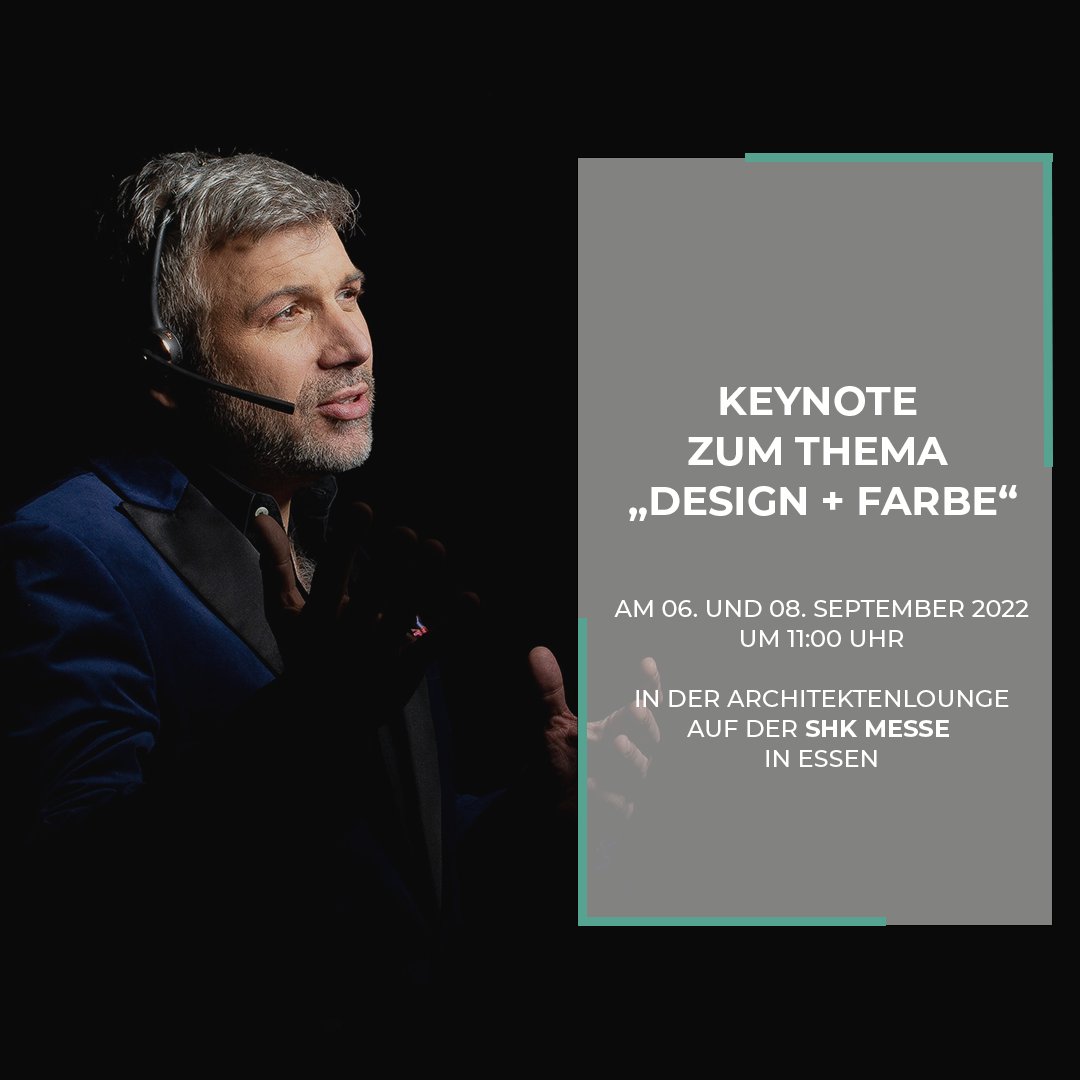 spadesign's tweet photo. #SHKESSEN Keynote von @spadesign in der ARCHITEKTEN-LOUNGE zum Thema:Design + Farbe vom Experten für ARCHITEKTEN ARCHITEKTEN-LOUNGE Halle 5 / Stand 5F13
Hier dreht sich alles um die Themen (Bad-)Innenarchitektur und Design.
Werbung da Markennennung https://t.co/hf0kEastFj