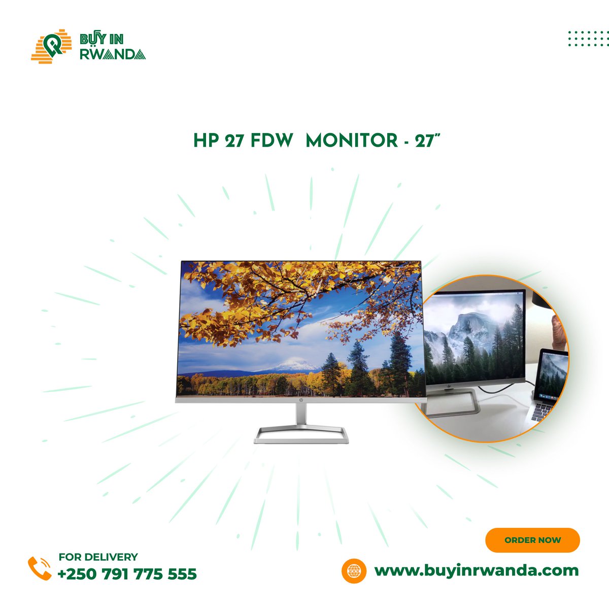 buyinrwanda's tweet photo. #Rwot Great Deals on HP 27 FDW Monitor 27 Inches @ #BuyinRwanda ! Hurry up to 30% OFF through Tech Fest! , shop now https://t.co/zk6wpX3S6t
#onlinestore #hpmonitor #specialdeal #bestoffer #rwandaonlinedeals #megadeals #kigalideals #branded https://t.co/WFaGmthihM
