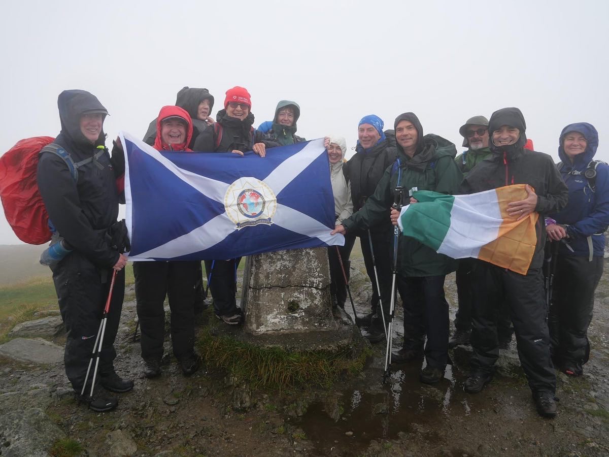 IpaHiking's tweet photo. Day 1 of 3 of hiking in Scotland where our group hiked Ben Leck (879m), just over 8miles. A big thanks to Andy Wright from IPA Scotland for guiding the group. #ipahikingclub #ontour #ipascotland #ipaireland #hiking #hikingadventures #scotland #benleck https://t.co/iAZOpMITW3
