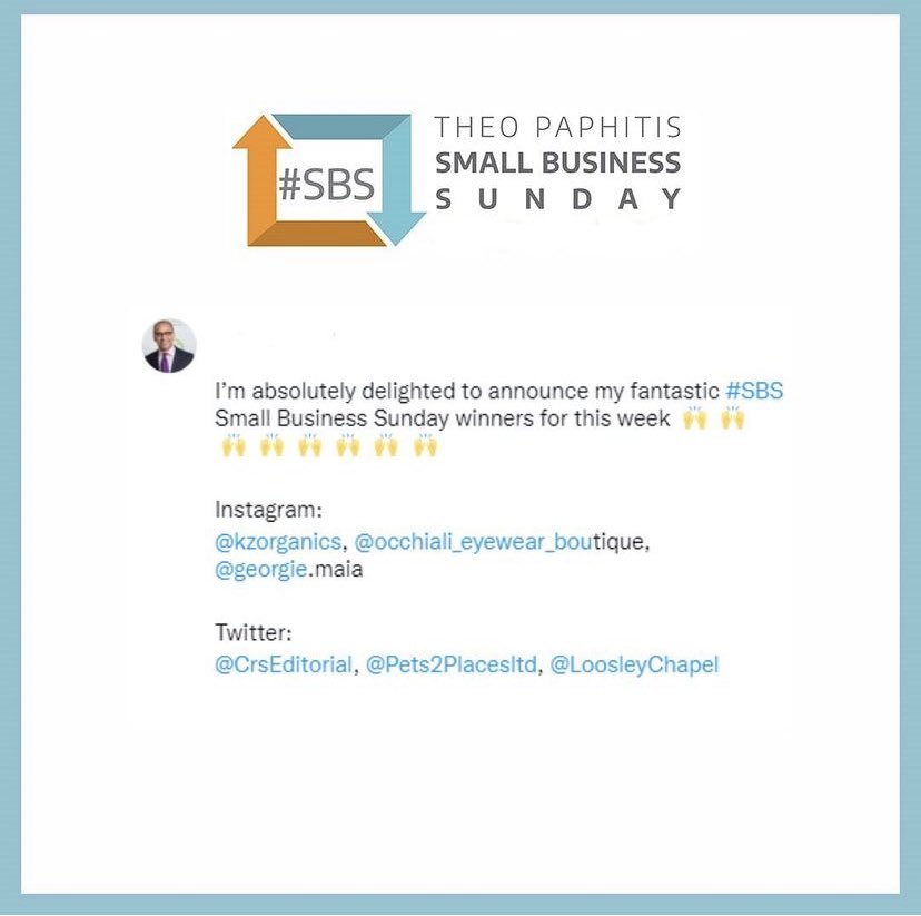 So happy to be a winner of #SBS this week! kzorganics.com