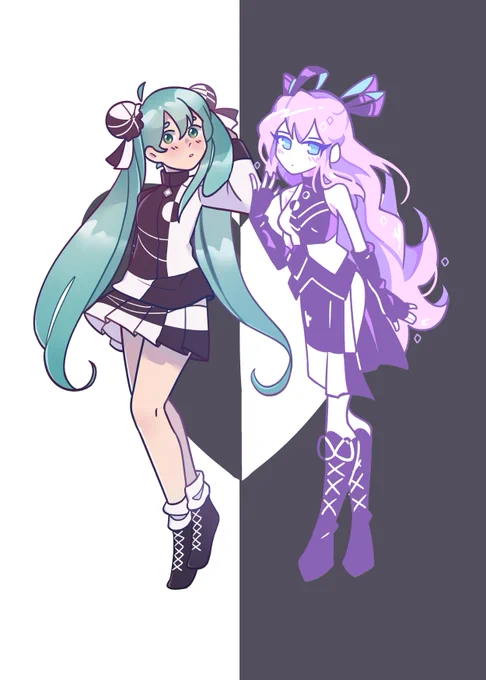 World's End Dancehall!! My own Megurine Luka with Ghosty's Hatsune Miku  