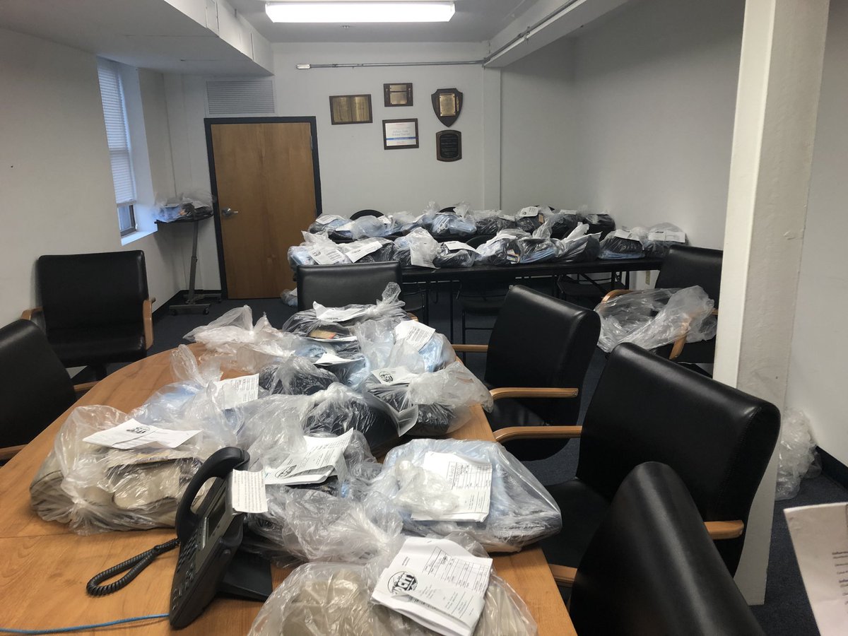 Today, AmeriCorps helped prepare free school uniforms that will be distributed to eligible families. Please visit asburypark.k12.nj.us for more info about our school uniforms. <a href="/Asbury_ParkSD/">Asbury Park Schools</a> 🎉