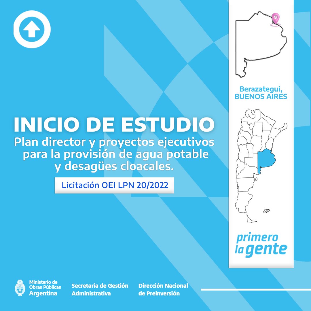 ale_phatouros's tweet photo. Comenzó el estudio de #Preinversión, requerido por @Enohsa, para formular Plan Director y Proyectos Ejecutivos para provisión de agua potable y desagües cloacales en #Berazategui que contemple las obras necesarias para abastecer a la población actual y futura.
#DNPRI https://t.co/I6G7zJBrpY