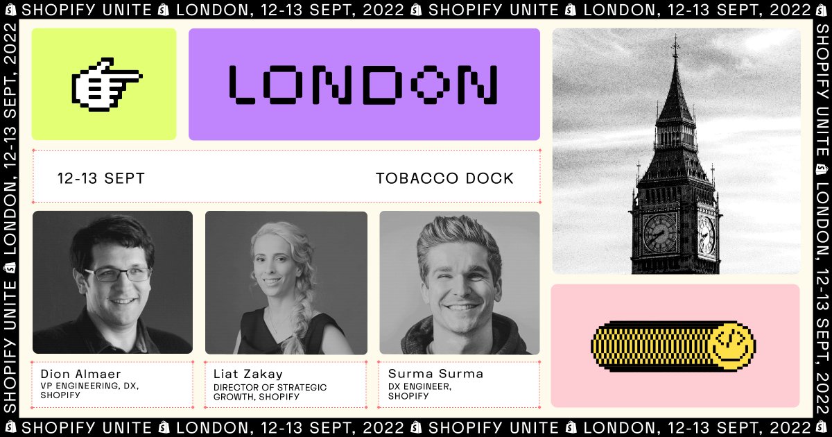 ShopifyDevs's tweet photo. Are you ready London?! https://t.co/dYfBUirT2E