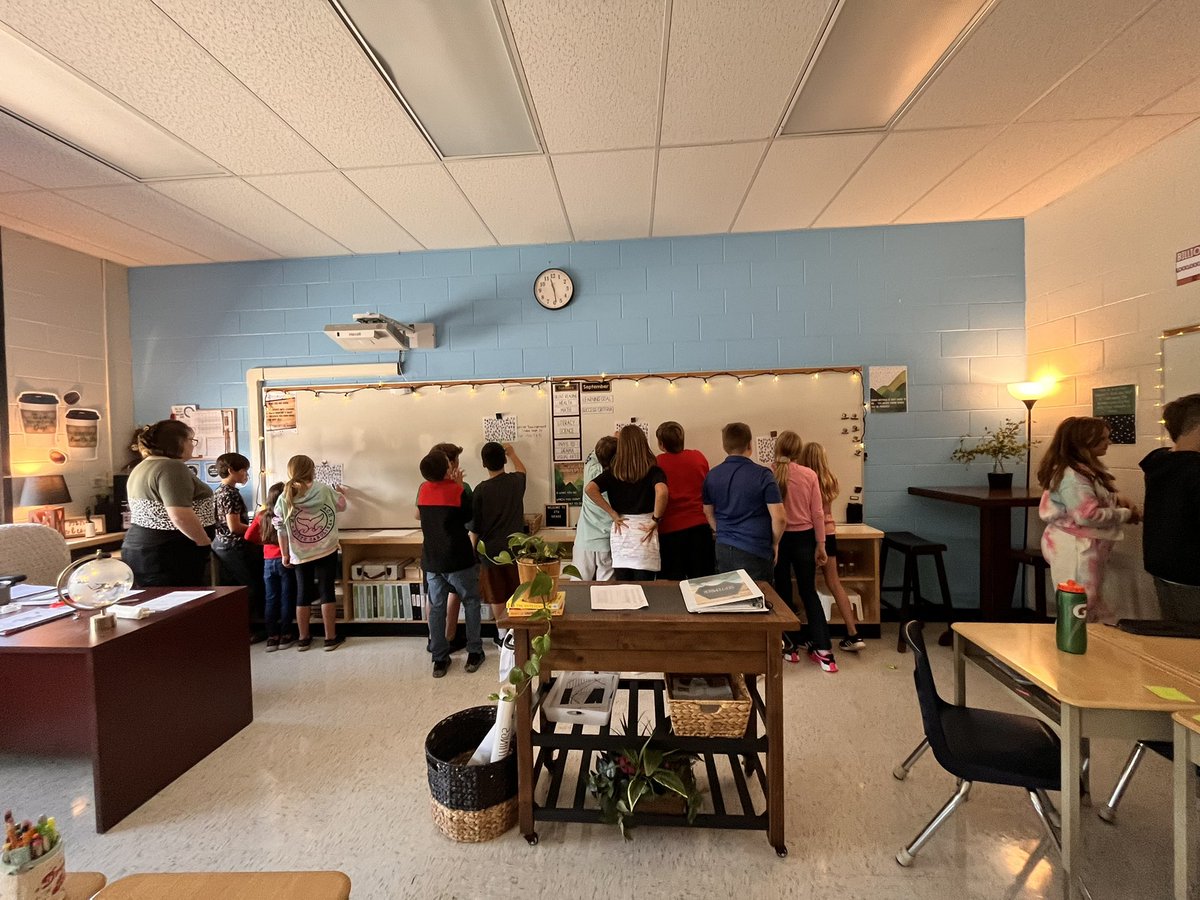 mrs_stuck's tweet photo. A favourite activity for day 1! #100numbers setting the tone for what good group work looks/feels/sounds like in a building thinking classroom @pgliljedahl https://t.co/qpjjxK2Nk8
