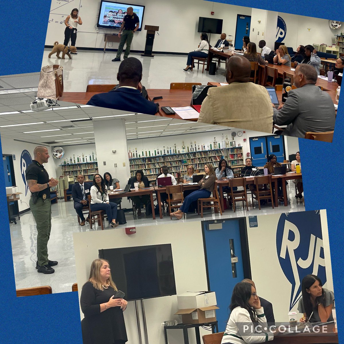 LeaderRepeater's tweet photo. From @mdcps_profdev: Principal Induction Academy is staying updated with the latest information on school safety and security. @SuptDotres @MDCPS_HCMChief #SafetyFirst #PrincipalInduction #LeadershipDevelopment https://t.co/igSA44Jhq0