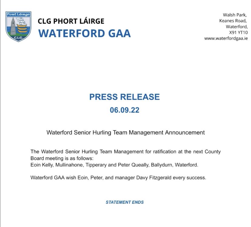 Davy’s surrounding Management confirmed