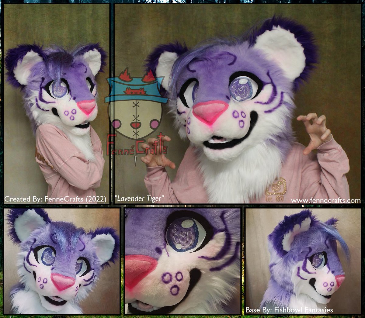 FenneCrafts's tweet photo. SOLD!
The second and final "sale suit" (simple designs to keep prices low) for my belated birthday event. Lavender Tiger! Another who quickly found a home shortly after their original upload. Isn't she lovely?
Base By: @KawaniiTheMano
#fennecrafts #fennecat #fursuit #furry https://t.co/R1kjv7QyHK