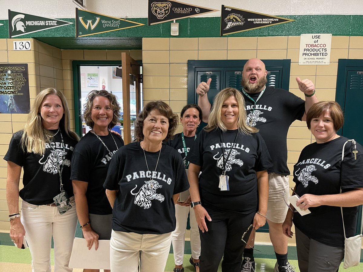 KennethMilch's tweet photo. The story of our first day of school was lots of smiles (and matching shirts)! It’s a great day to be a Panther! https://t.co/JrzIlR5kdz
