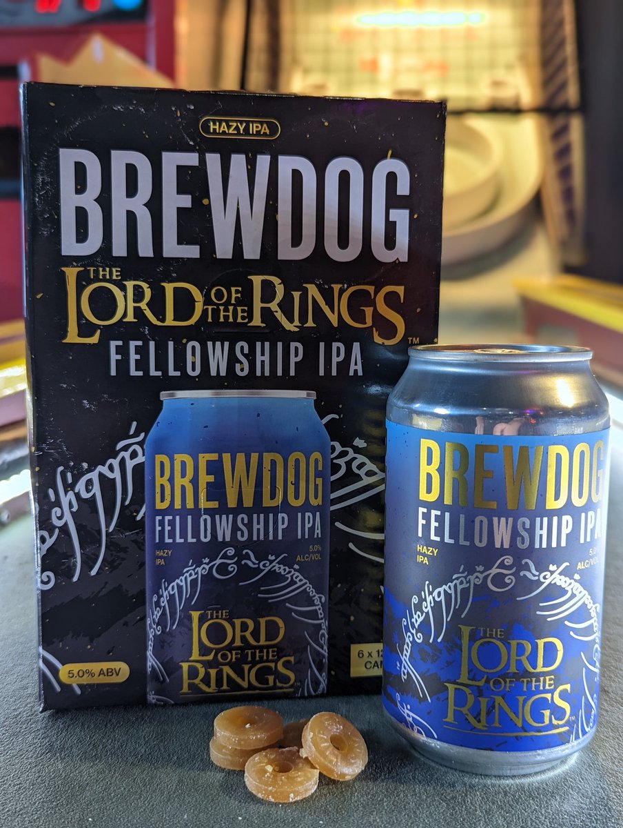 OldNorthWV's tweet image. Available now at Old North Arcade! Come try Brewdog&apos;s new Lord of The Rings inspired Hazy IPA. It&apos;s the one beer to rule them all. We&apos;ll see you soon!

#oldnortharcade #oldnortharcadewv #pullmansquare #huntingtonwv #brewdog #lordoftherings #lotr #arcadebar #craftbeer