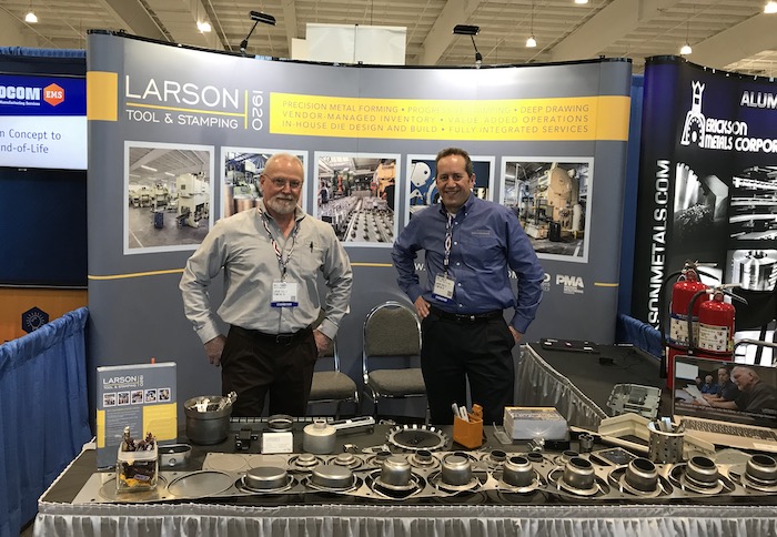 MetalStampingCo's tweet photo. This month, on the 14th and 15th, we’ll be in Nashville at D2P’s show at booth #205, then again in Marlborough on the 28th and 29th at booth #224! Check out Design-2-Part’s website for more information on their upcoming shows and to register for free: https://t.co/hpToFa3Grc https://t.co/YZweToS8iX