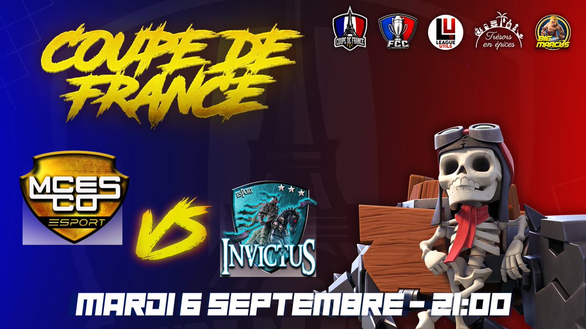 InvictuS (@invictus_clanfr) on Twitter photo Huitième de finale de la Coupe de France de <a href="/FrenchCup/">French Clash Cup</a> . Notre clan InvictuS rencontre MCES-CO ce soir !! Une bellee expérience pour nous ! Huitième de finale de la Coupe de France de <a href="/FrenchCup/">French Clash Cup</a> . Notre clan InvictuS rencontre MCES-CO ce soir !! Une bellee expérience pour nous !