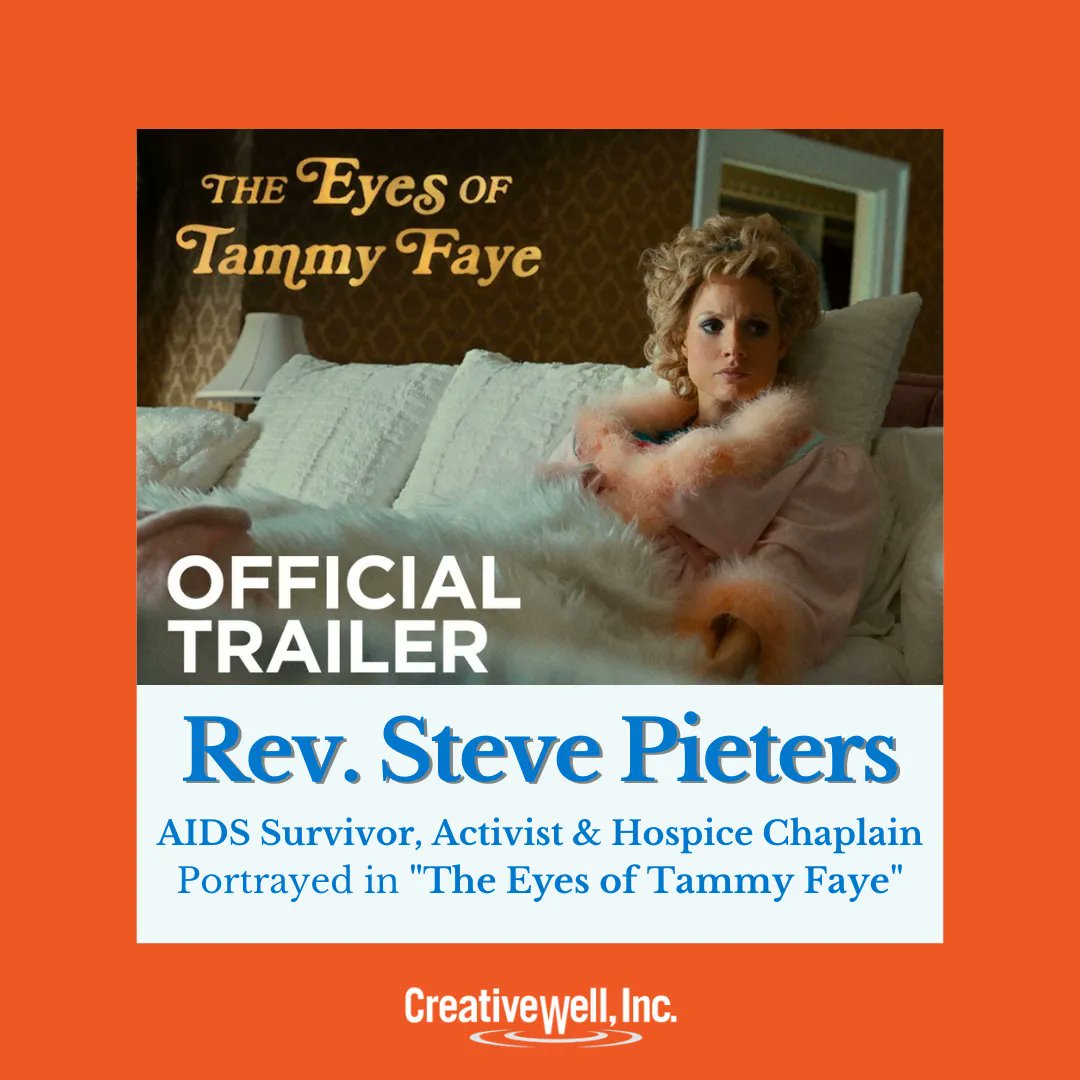 Creativewellinc's tweet photo. Rev Stephen Pieters is a long-term survivor of AIDS. He is portrayed in the fall 2021 feature film, The Eyes of Tammy Faye starring Jessica Chastain.

https://t.co/yvesa5FXnF 

_
#creativewell #creativemanagement #literarymanagement #StephenPieters https://t.co/EkkXED4arH