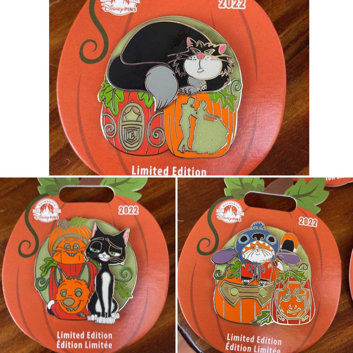 Disney Pins Blog on Twitter "New Disney Cats Pumpkin Halloween pins