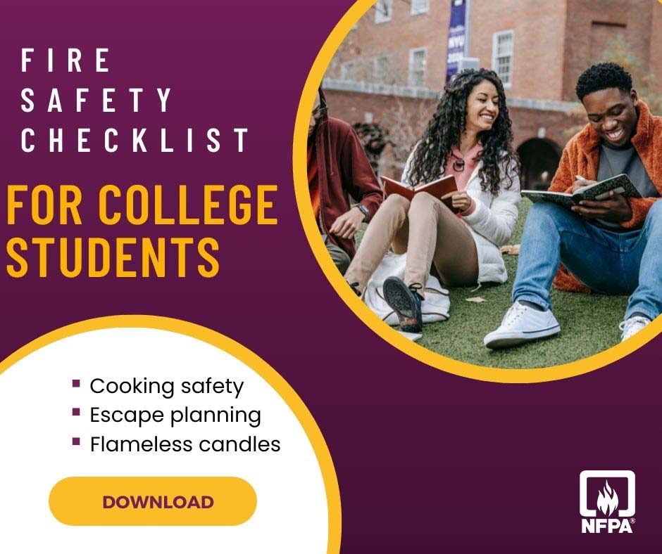 Sparky_Fire_Dog's tweet photo. Important fire safety checklist for college students moving into campus housing. https://t.co/SKpl5wOjdc #campusfiresafety #collegecooking #collegelife #safetytip #sparkythefiredog https://t.co/f3hiaFup9s
