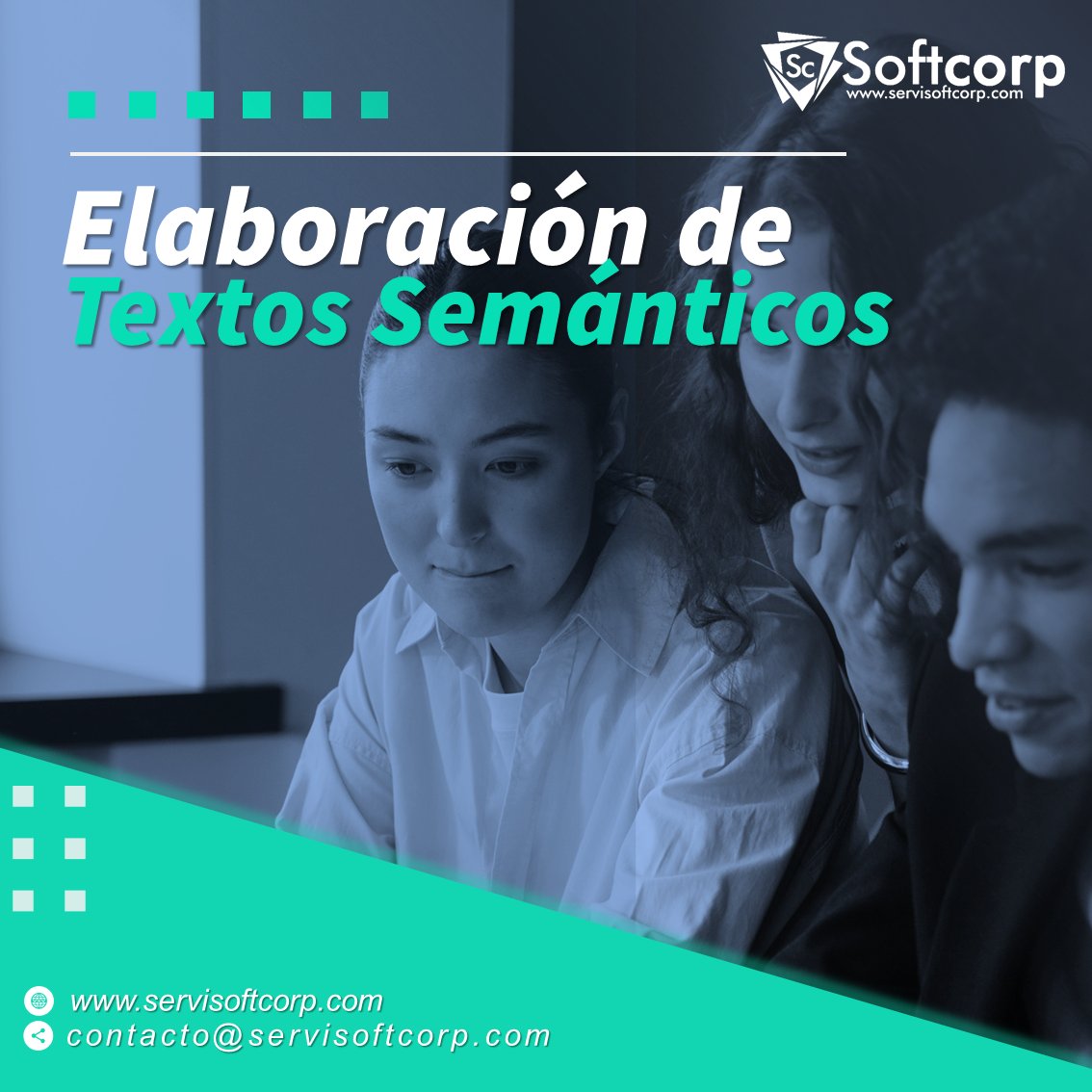 servisoftcorp's tweet photo. 📝 Un #contenido que utiliza las palabras correctas es mucho más probable que aparezca en los primeros lugares de una #búsqueda.

👉 ¡Podemos ayudarte a crear contenido de calidad!. Escríbenos ahora vía Mensaje Directo o al correo electrónico contacto@servisoftcorp.com 
#seo https://t.co/oWH2egMoaf