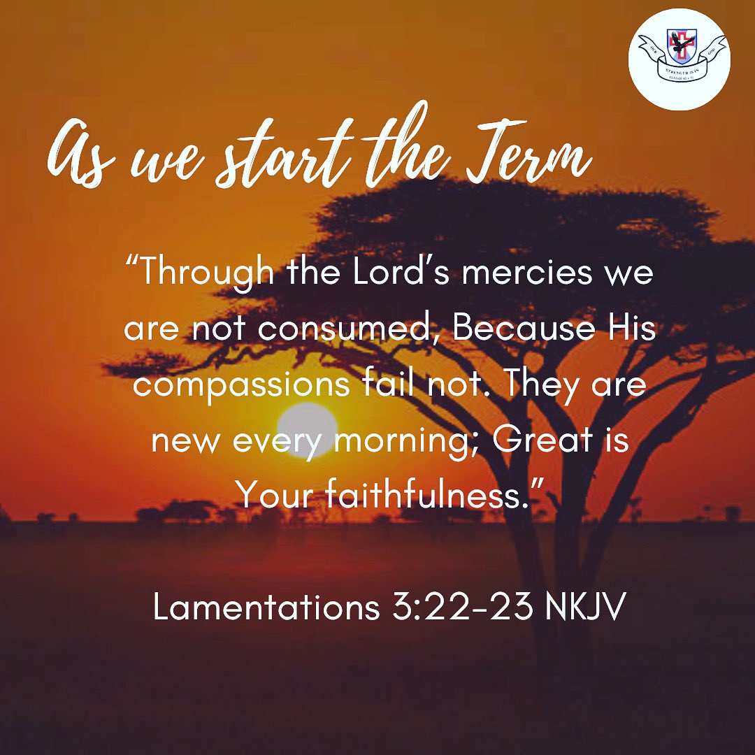 EaglesMCC's tweet photo. Welcome to Term 3! We thank the Lord for His new mercies and look forward to all that this term has in store. #MyEagleMyPride #IDInChrist2022 #OurStrengthIsInGod #ACSI #ACSIZimbabwe https://t.co/6xOVjvOWKg