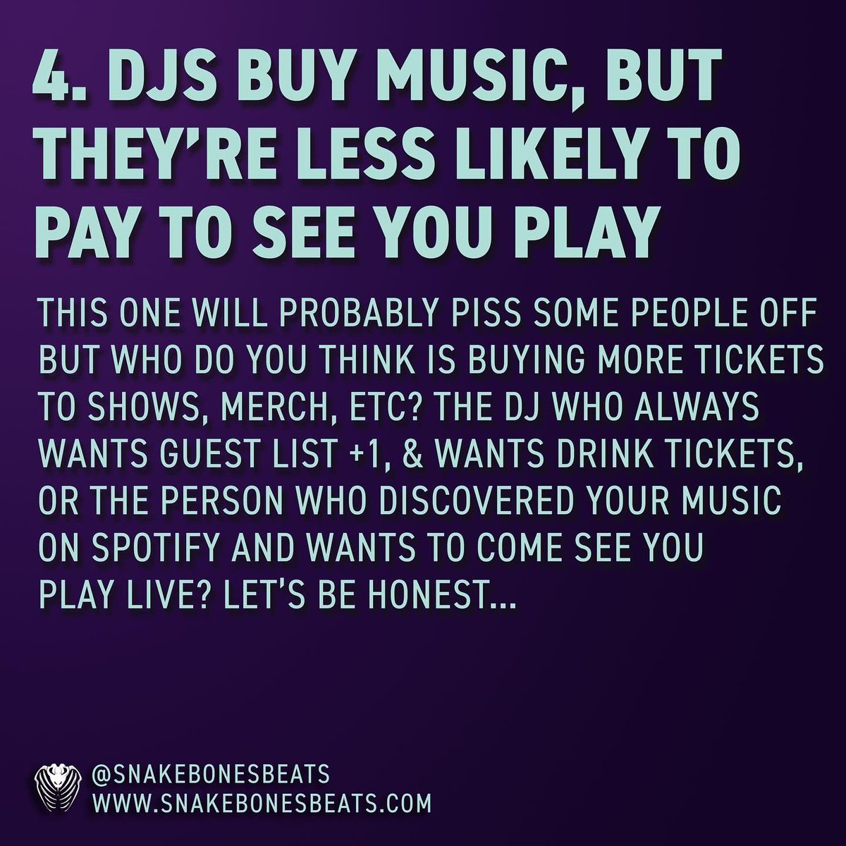 snakebonesbeats's tweet photo. Here’s a couple more reasons to choose #spotify over #beatport. Agree or disagree? https://t.co/KF1sco7oCg