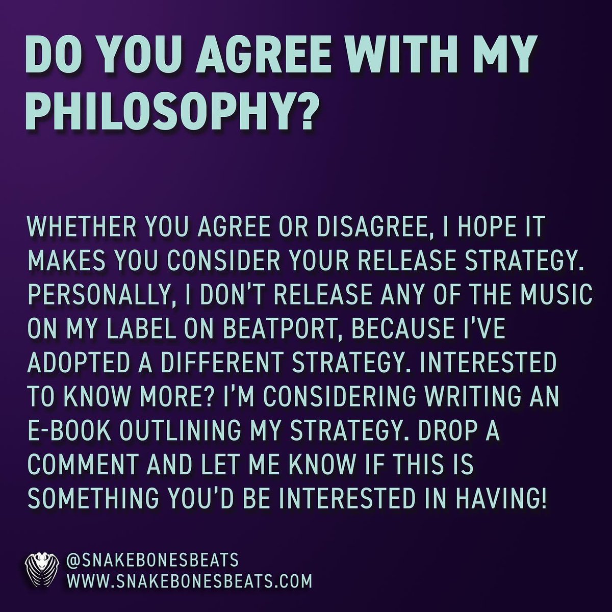 snakebonesbeats's tweet photo. Here’s a couple more reasons to choose #spotify over #beatport. Agree or disagree? https://t.co/KF1sco7oCg