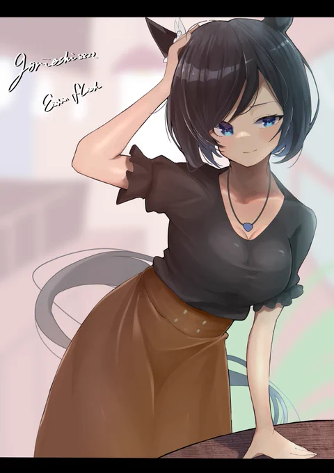 「…遅いですよ」#エイシンフラッシュ #イラスト 