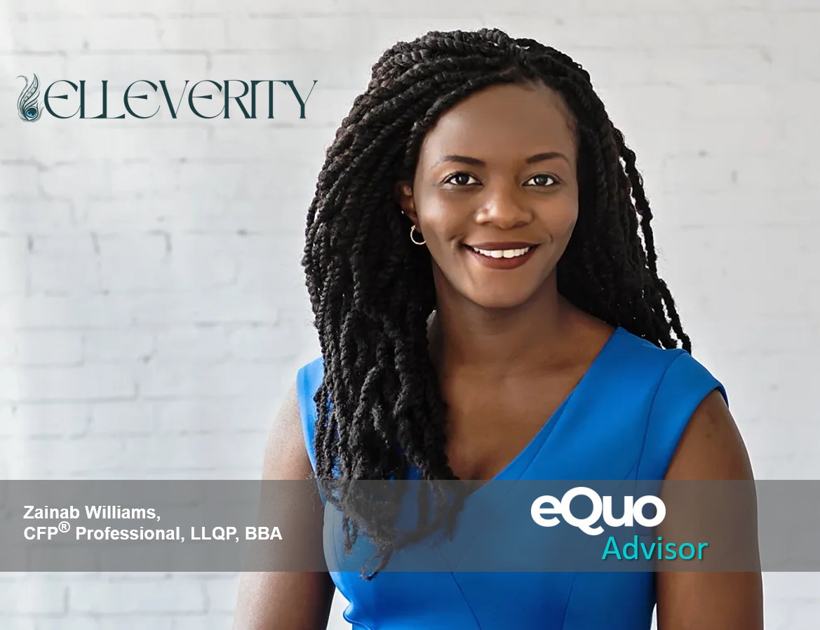 eQuoShift's tweet photo. Todayโs #GoSmallCanada shout out goes to @ZainabWilliams of @Elleverity, where they support Women with the guidance, integrity & protection needed to build a strong & stable financial foundation thatโll sustain life's unexpected surprises. Learn More at https://t.co/ILqYesXsEI https://t.co/pZGSiJvcBA