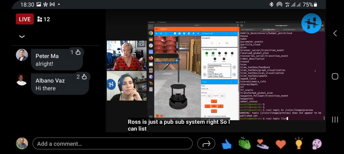 ___Mufasaa's tweet image. Really enjoyed the webinar and talk about ROS2 and Turtlebot by @kscottz a good discussion , I'm really glad i attended.
#ros2 #openrobotics #ros