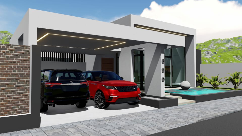 LesiaWriter's tweet photo. Modern House with Glass Facade for our Client In Masowe 3. https://t.co/LZmoudvHjO