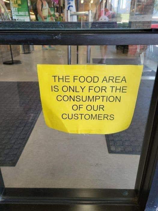 nothing_human's tweet photo. A food area that caters for the likes of Hannibal Lecter. https://t.co/Gi10Bo1gUc