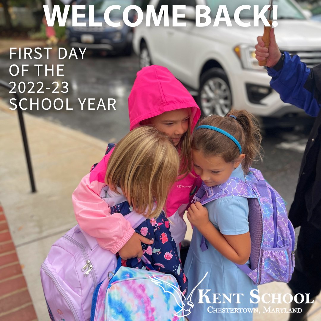 KentSchoolCTown's tweet photo. It was a rainy return this morning but we are so glad to have you all back! #kentschoolchestertown #kentschoolCOMMUNITY #youBELONGatKentSchool #firstday2022 #seenandvalued https://t.co/M69u8pkJoa