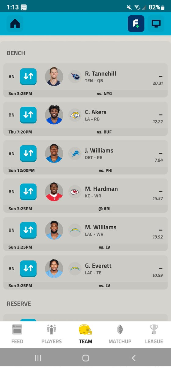 Reignmone's tweet photo. @NFL @NFLFantasy 12 man league, 8th pick. How'd I do? https://t.co/E0aK2TC0Nh