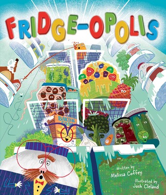 The happiest Book Birthday to @CoffeyCreative for her debut #picturebook #Fridgeopolis from @littlebeebooks! This clever story teaches kids about food waste while making them laugh. Illustrated by the amazing @JoshCleland. 🎉🎂