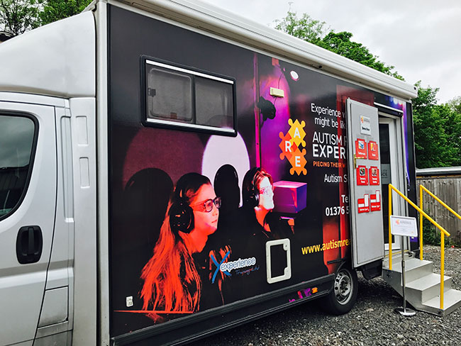 Great Learning Disability and Autism study day including The autism experience bus.