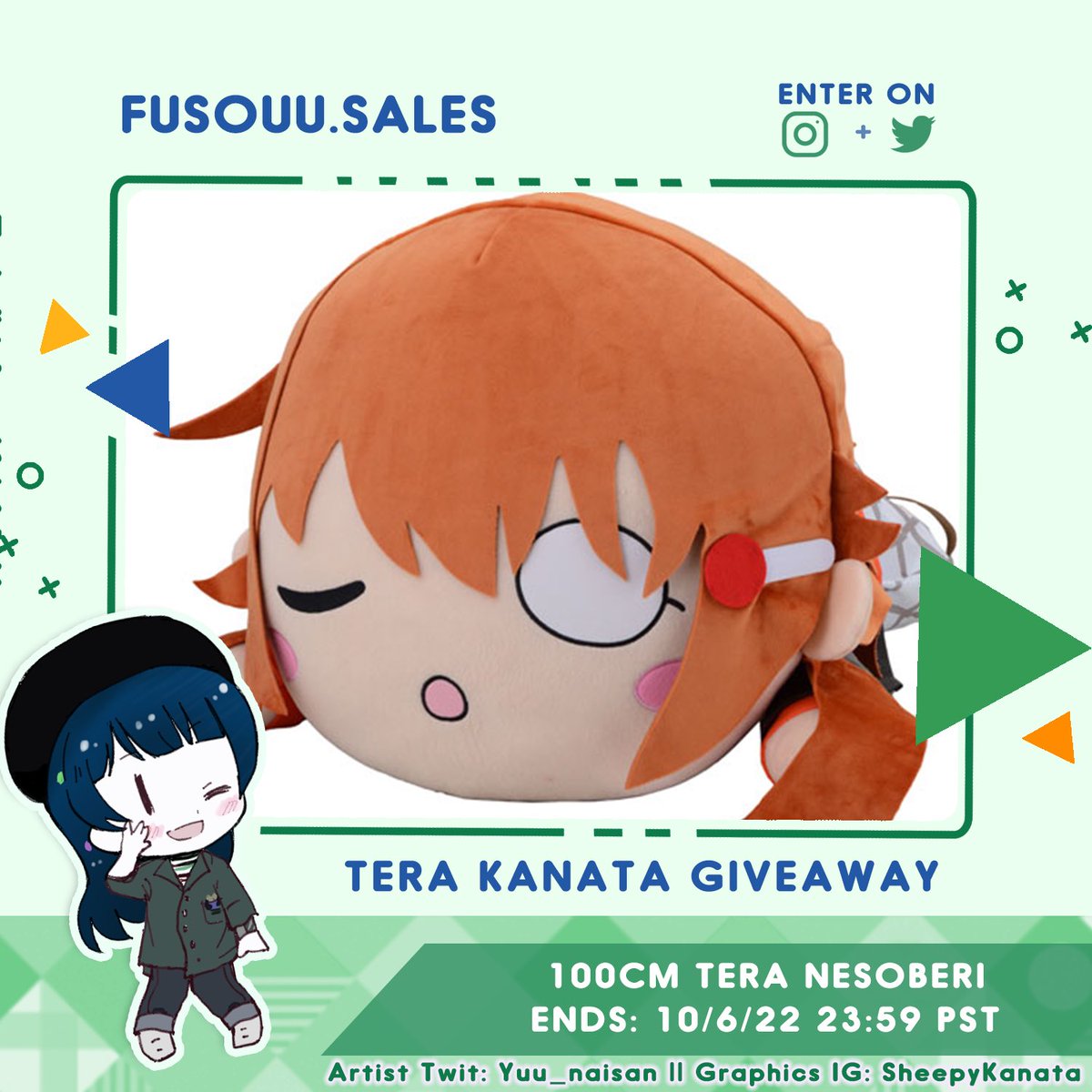 fusouusales's tweet photo. 🐑 Tera Kanata Giveaway 🐑 
⭐Follow @fusouusales &amp; @fusouu
⭐Retweet (No QRT)
⭐️Tag a friend for +1 entry
⭐International
⭐Additional entries on Instagram! https://t.co/szbCzFuX7r